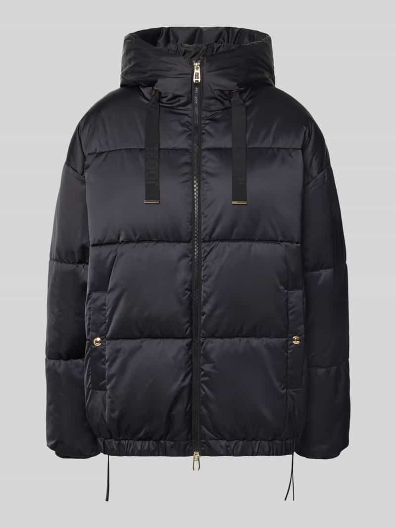Joop! gewatteerde mantel in loose fit met tweewegritssluiting