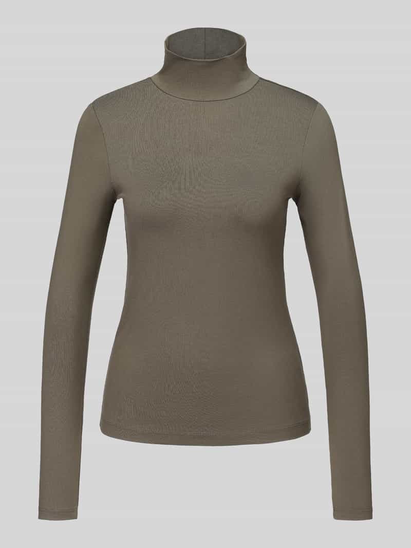 S.Oliver Pullover met col jersey kwaliteit donkergroen
