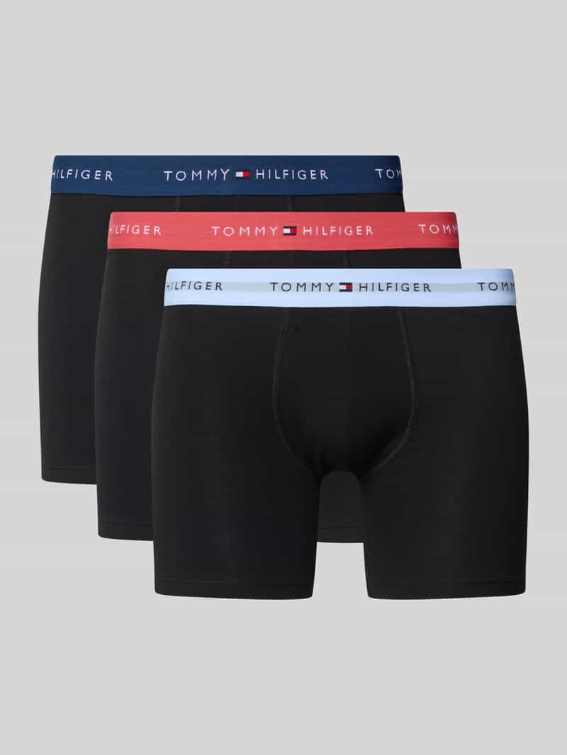 Tommy Hilfiger Slim fit boxershort van katoenmix in een set van 3 stuks