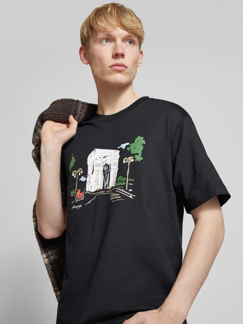 jack & jones T-shirt met motiefprint