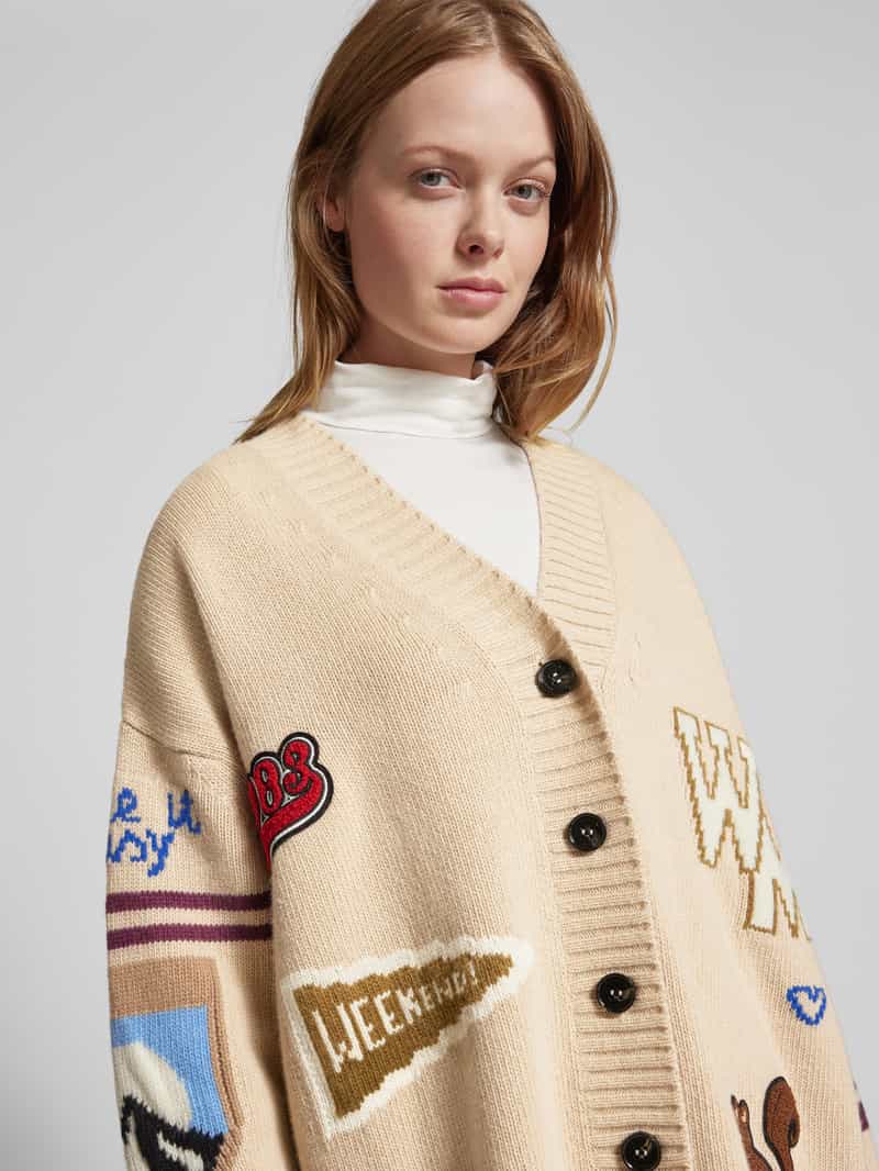 Weekend Max Mara Gebreid jack met knoopsluiting model 'CAIRO'