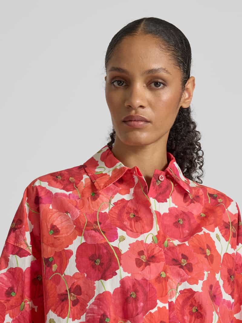 drykorn Overhemdblouse met blinde knoopsluiting model 'LAINAY'