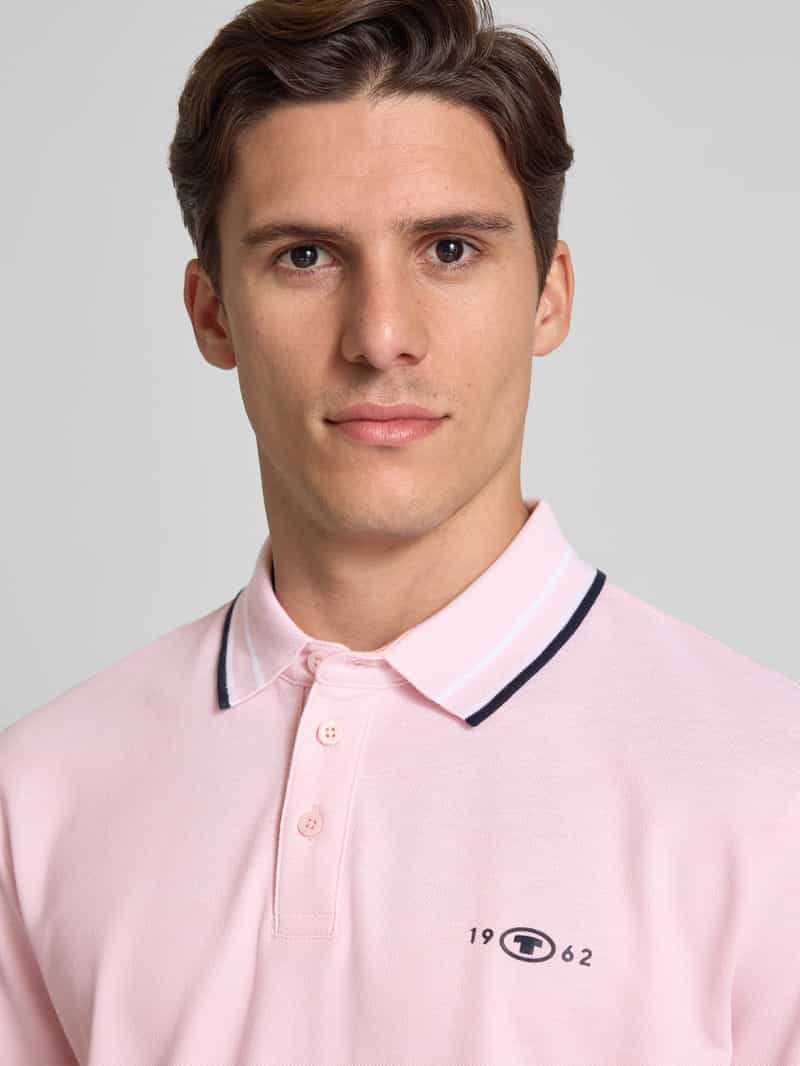Tom Tailor Regular fit poloshirt van katoenmix