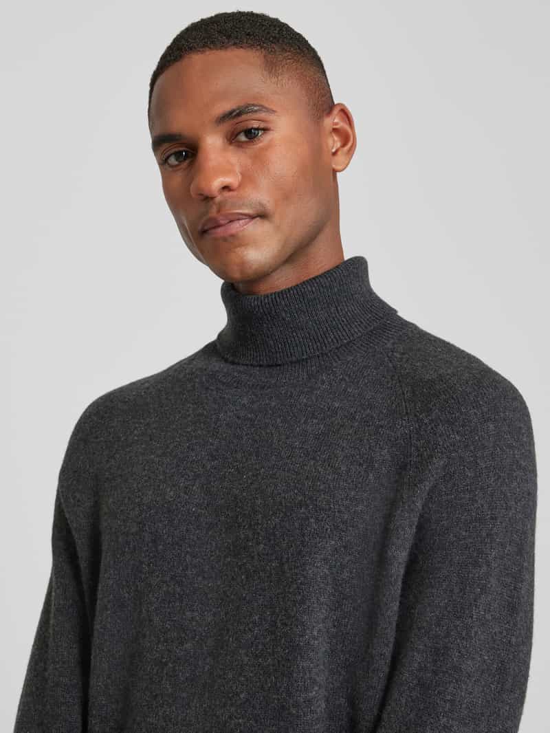 CK Calvin Klein Gebreide pullover van wol met labeldetail