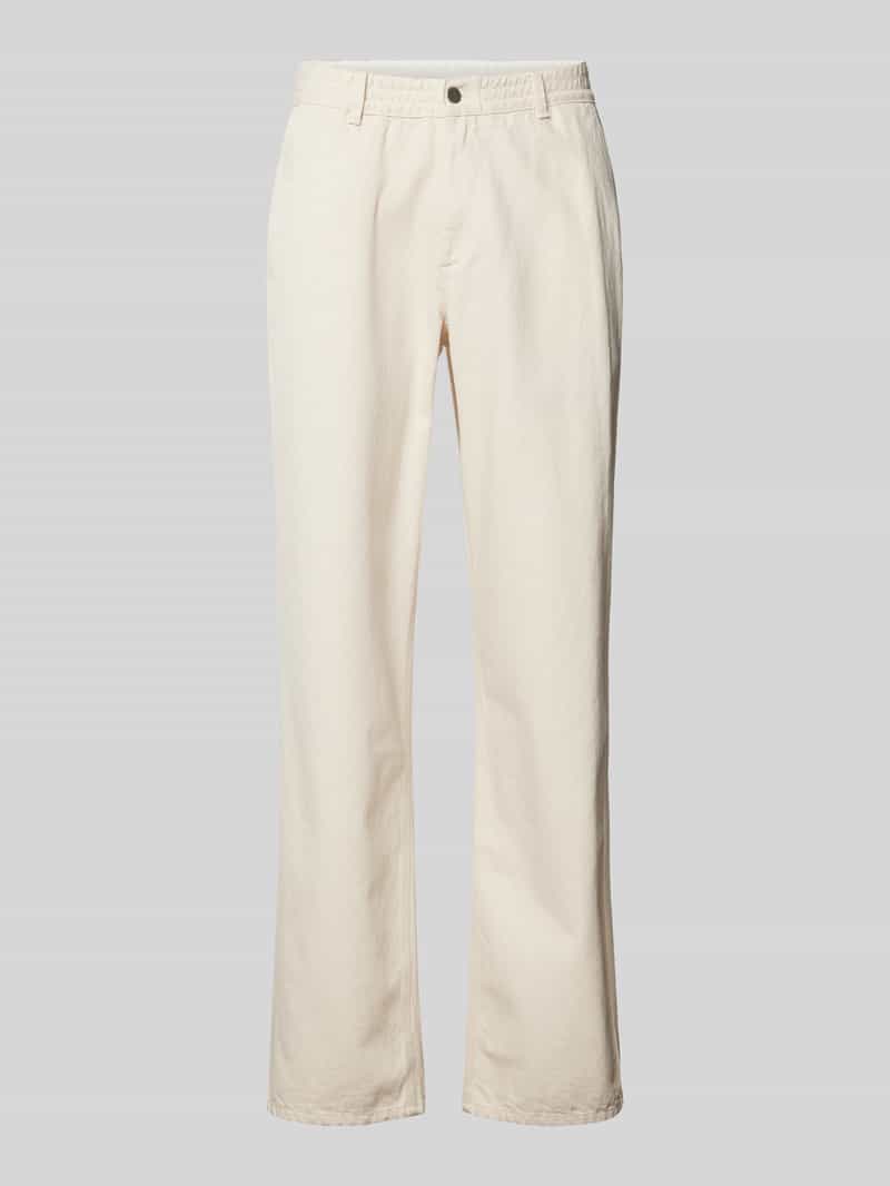 Forét Tapered fit broek met elastische band model 'CLAY'