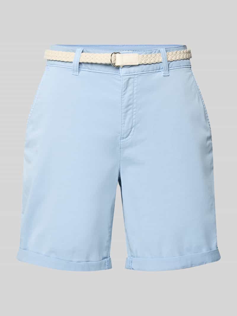 s.Oliver RED LABEL Regular fit korte chino met gevlochten riem