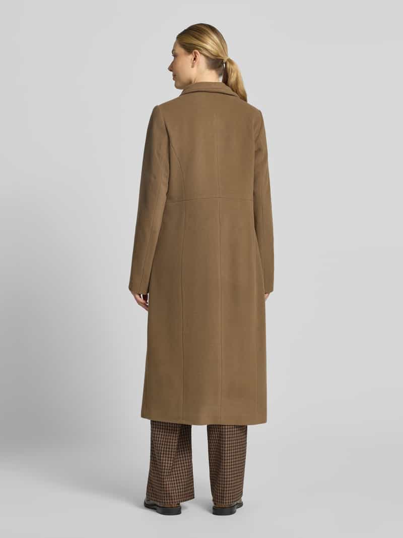 Milo Coats Regular fit lange jas met opstaande kraag model 'NADA'
