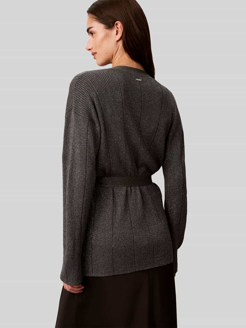 Calvin Klein Womenswear Gebreid jack met strikceintuur