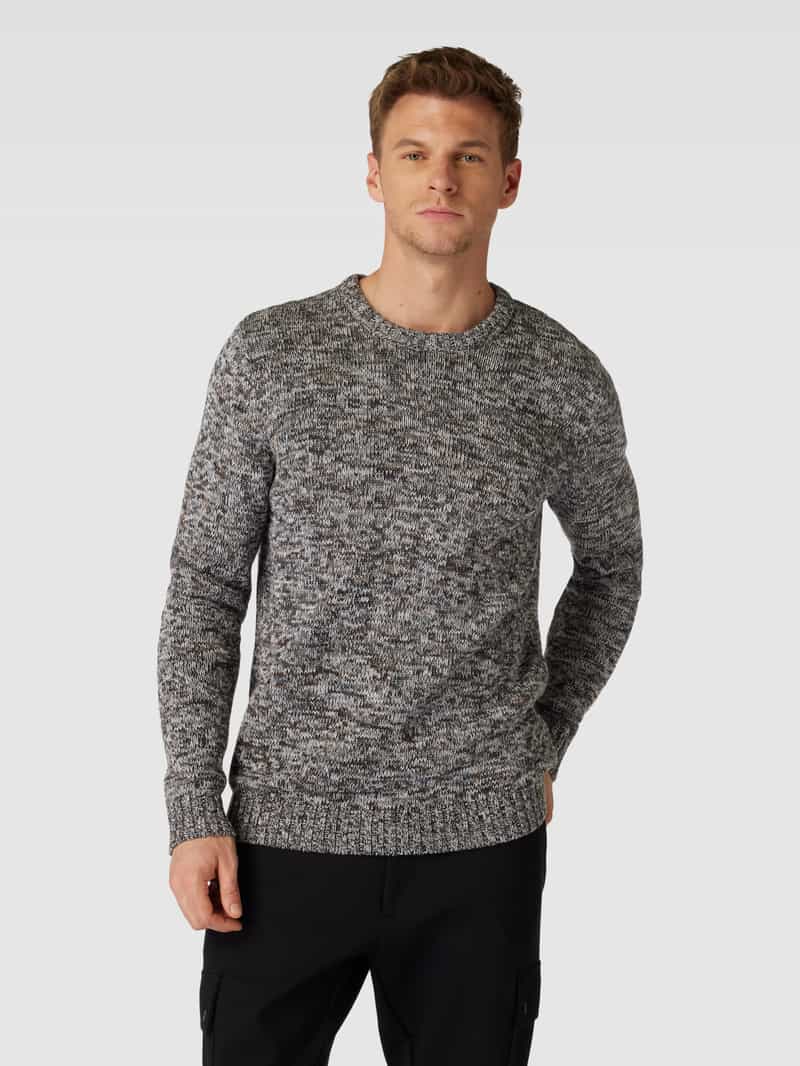 Gebreide pullover met ribboorden Christian Berg Men