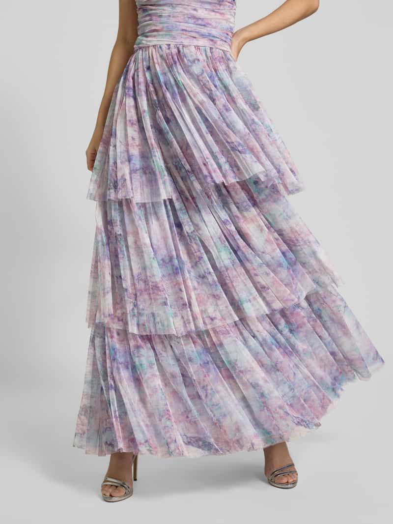 Lace & Beads Avondjurk in laagjeslook