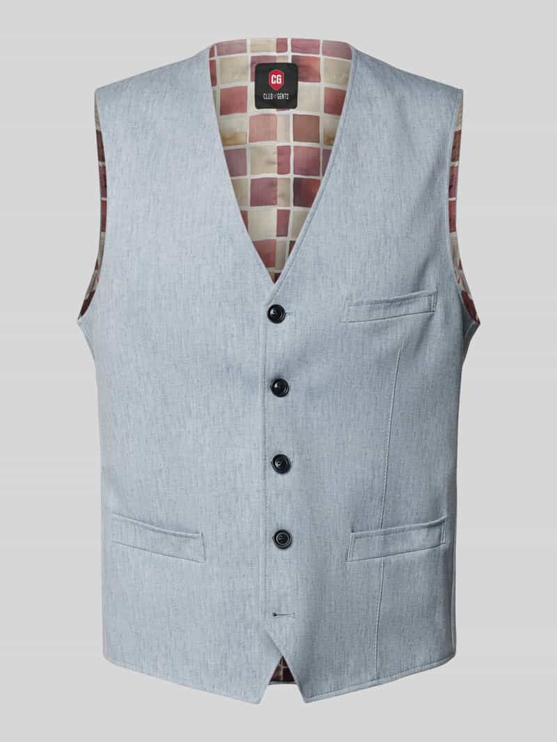 CG Club of Gents Gilet met strookzakken model 'Mosley'