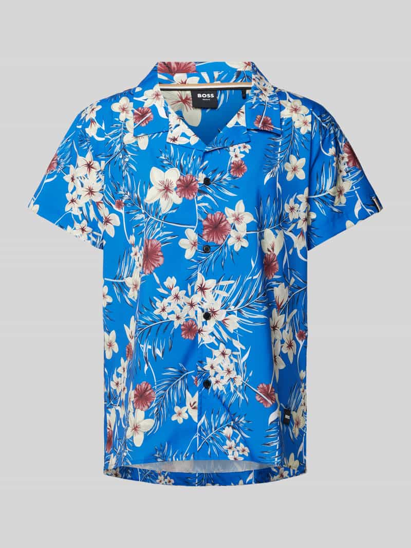 Boss Regular fit vrijetijdsoverhemd met all-over print model 'Piranha'