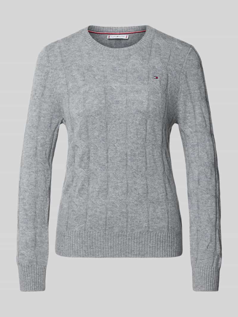Tommy Hilfiger Regular fit gebreide pullover van pure wol