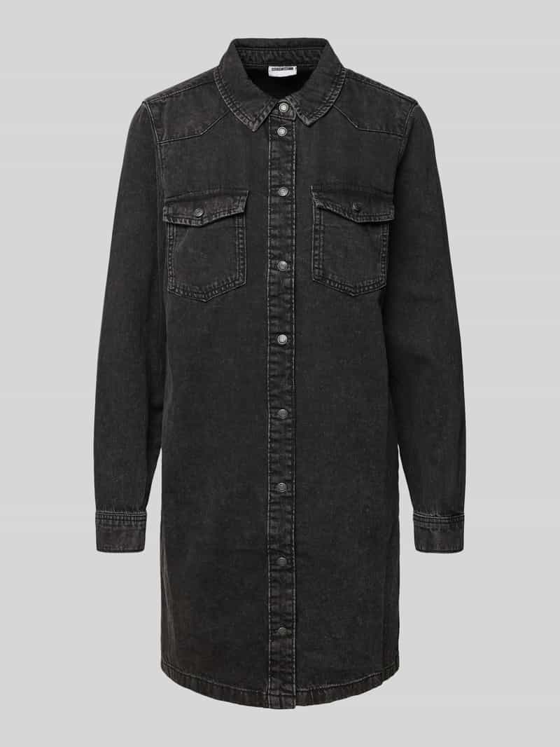 Noisy May Jeansjurk met platte kraag model 'NEW SIGNE'