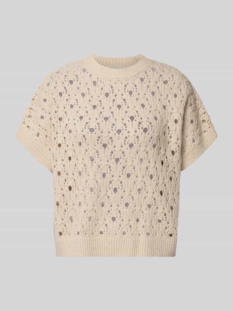comma Gebreid shirt met ronde hals