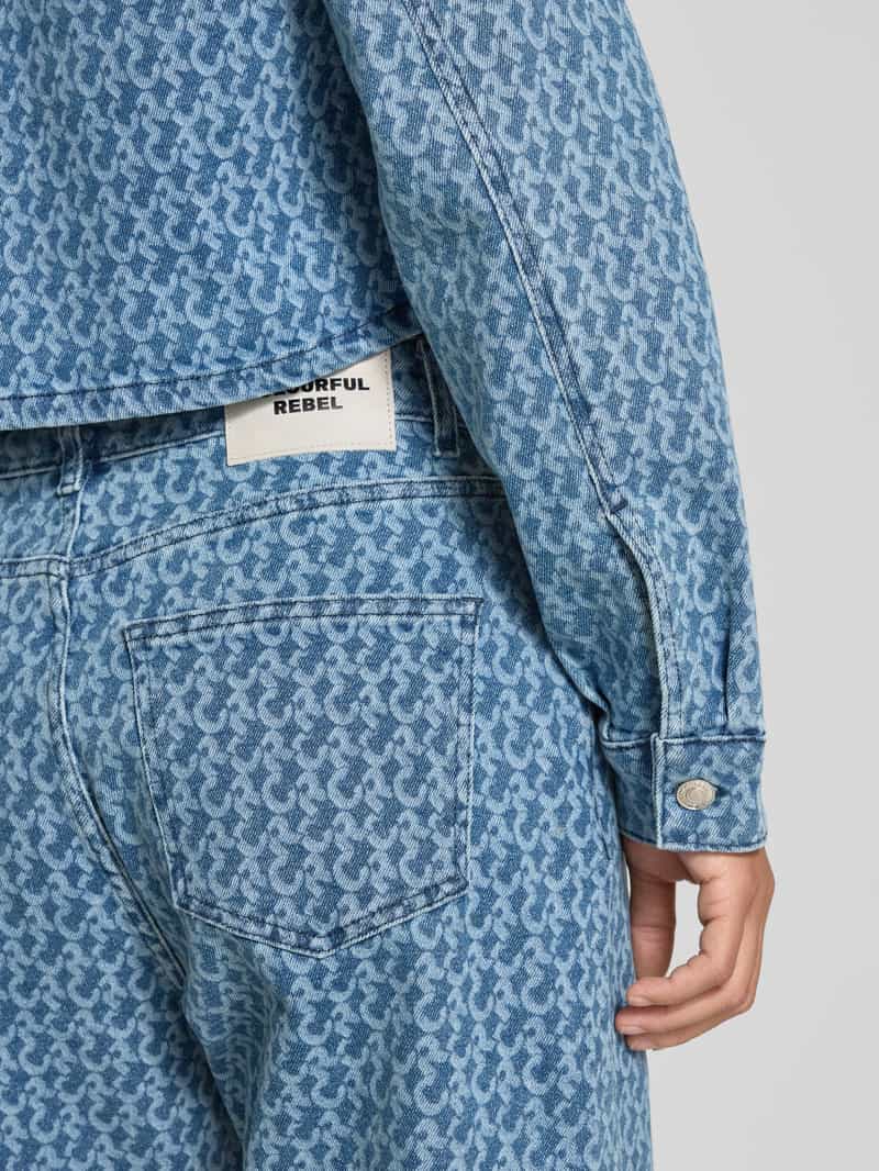 Colourful Rebel Jeans met wijde pijpen model 'Gaias'