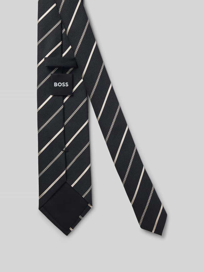 Boss Stropdas van zijdemix (7 5 cm)