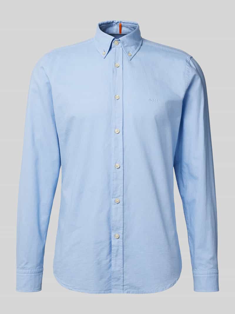 Boss Orange Regular fit zakelijk overhemd met button-downkraag model 'Rickert'