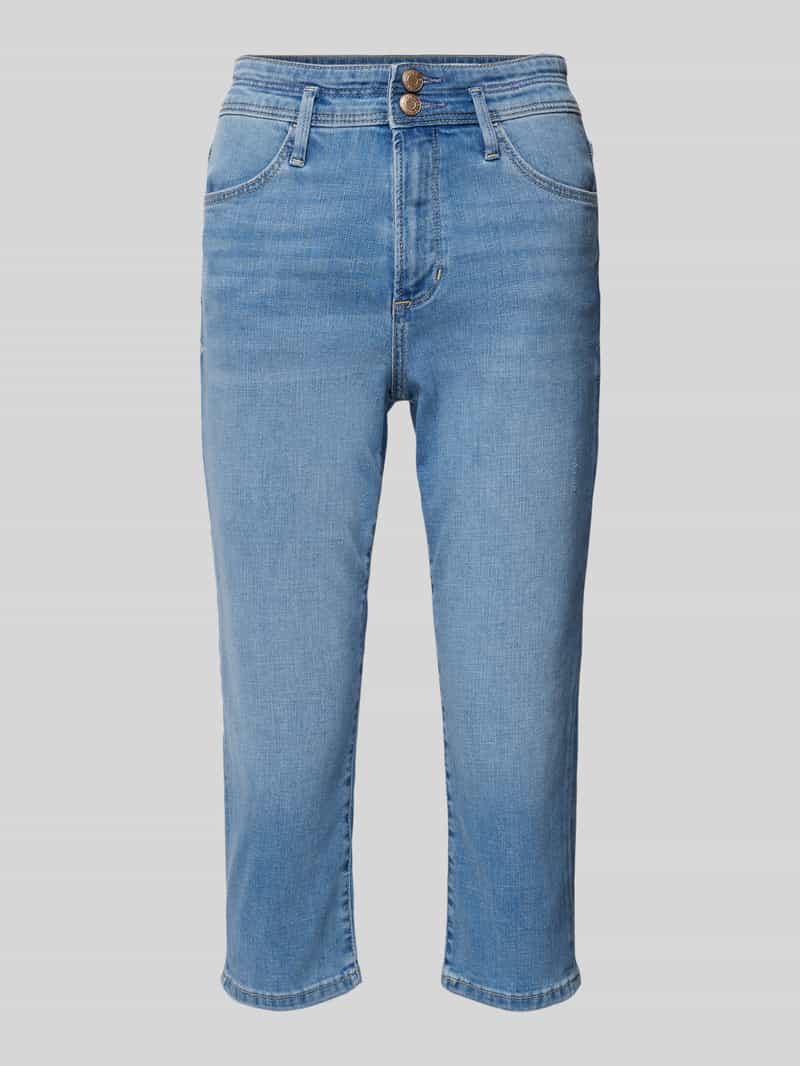 s.Oliver RED LABEL Slim fit capri-jeans met ceintuurlussen