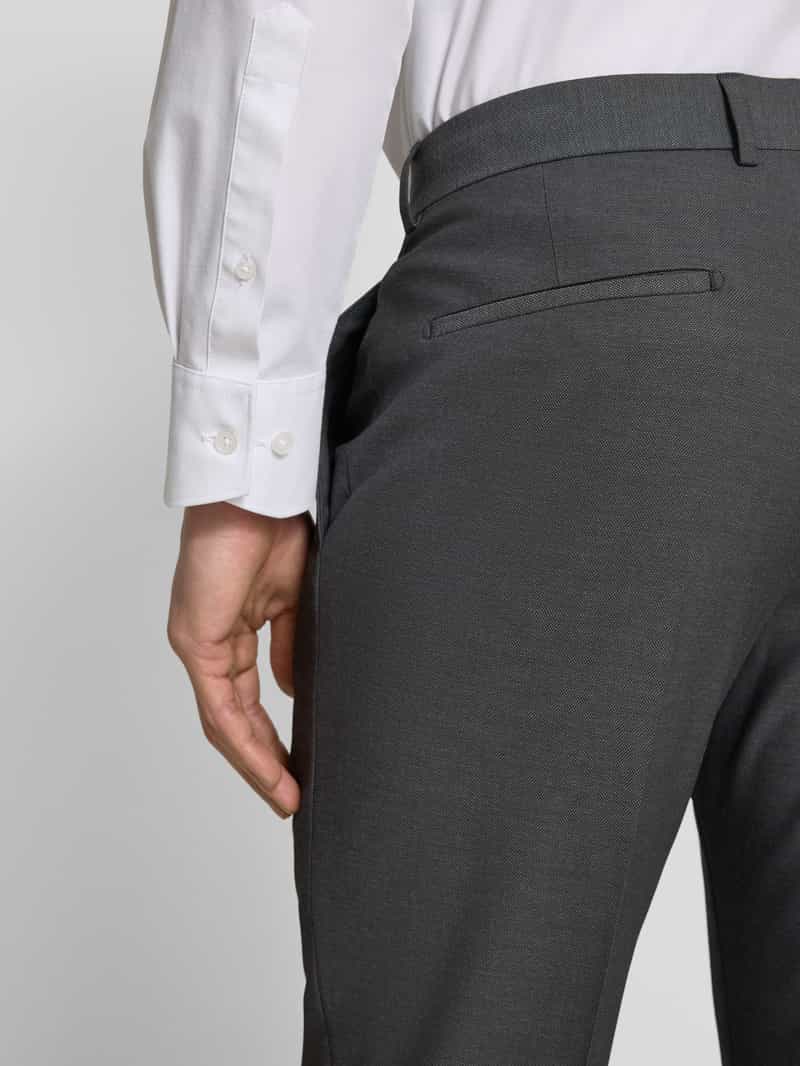 Strellson Stoffen broek met bandplooien model 'Melwin'