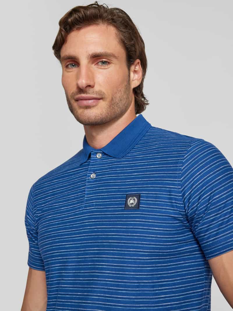 Lerros Regular fit poloshirt met labelbadge