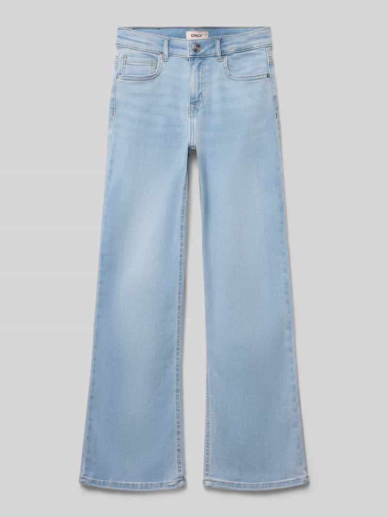 Wide leg jeans van katoenmix model 'MADISON BLUSH'