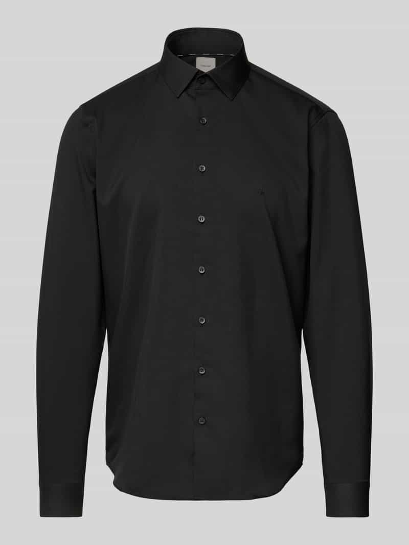 CK Calvin Klein Slim fit zakelijk overhemd met labelstitching model 'Bari'