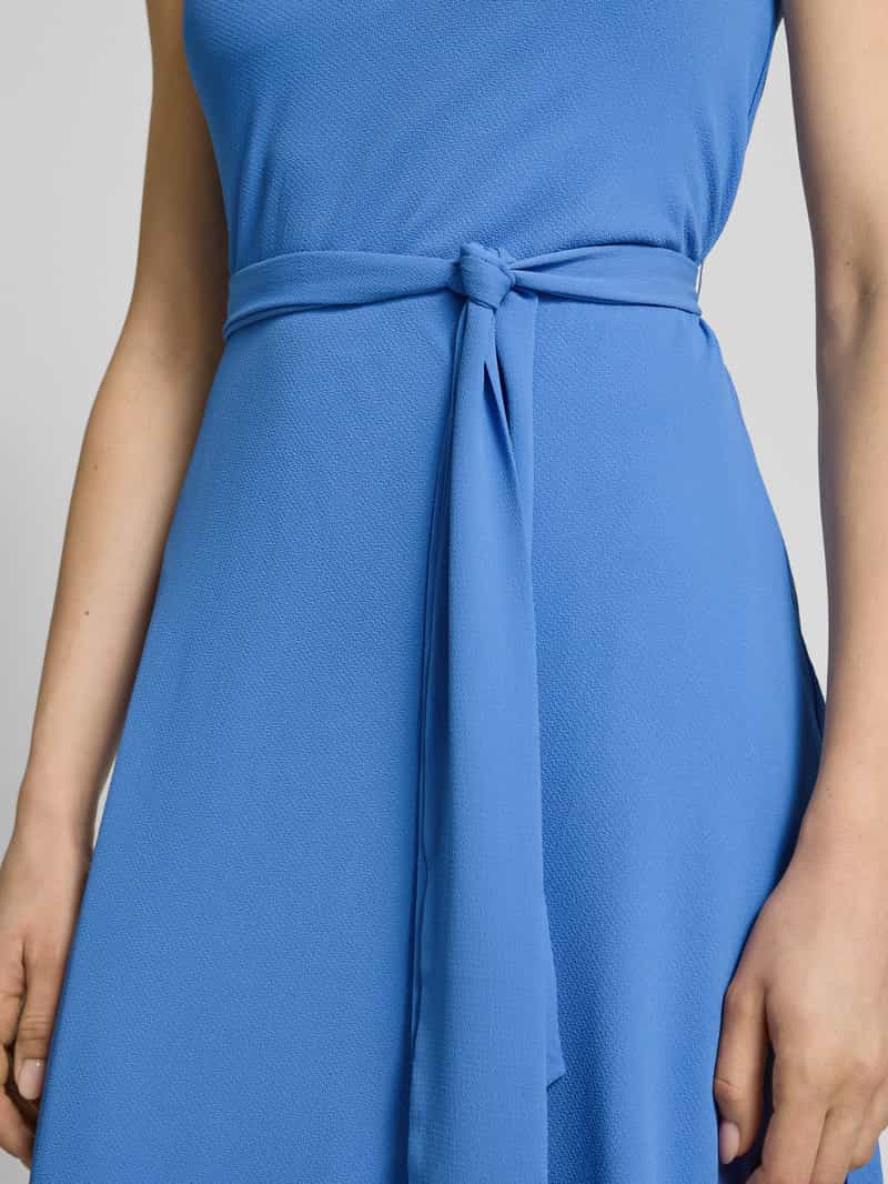 Lauren Ralph Lauren Midi-jurk met strikceintuur model 'ZAWATO'