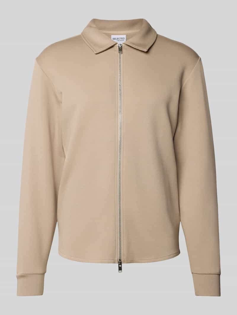 Selected Homme Regular fit sweatjack van viscosemix model 'EMANUEL'