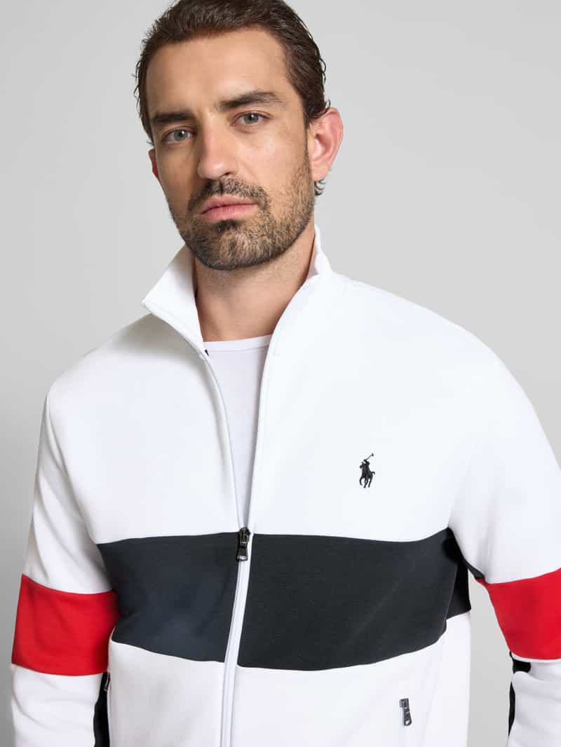 Polo Ralph Lauren Sweatjack met opstaande kraag en ritszakken