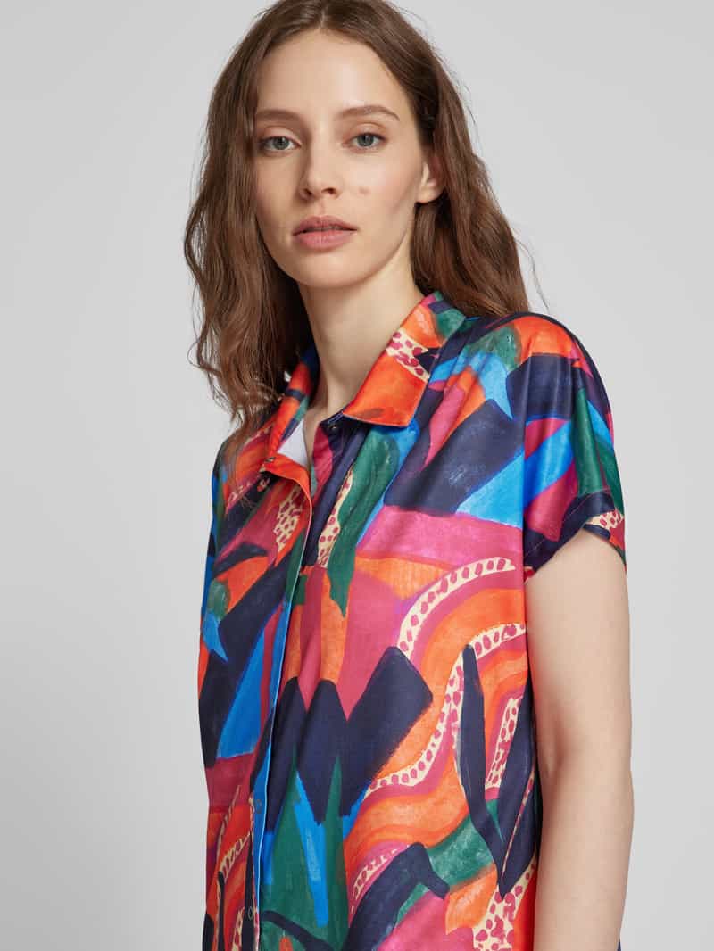 Christian Berg Woman Blouseshirt met all-over motief
