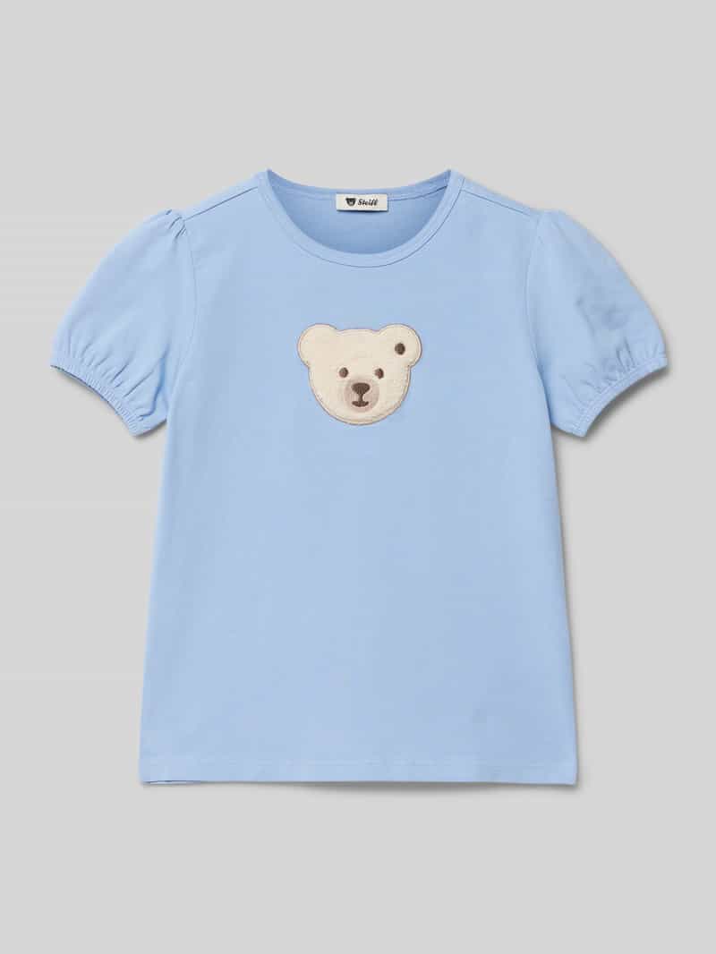 Steiff T-shirt met motiefpatch