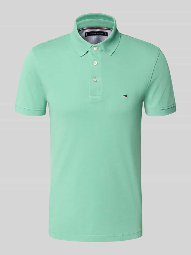 Tommy Hilfiger Slim fit poloshirt van een mix van katoen en elastaan