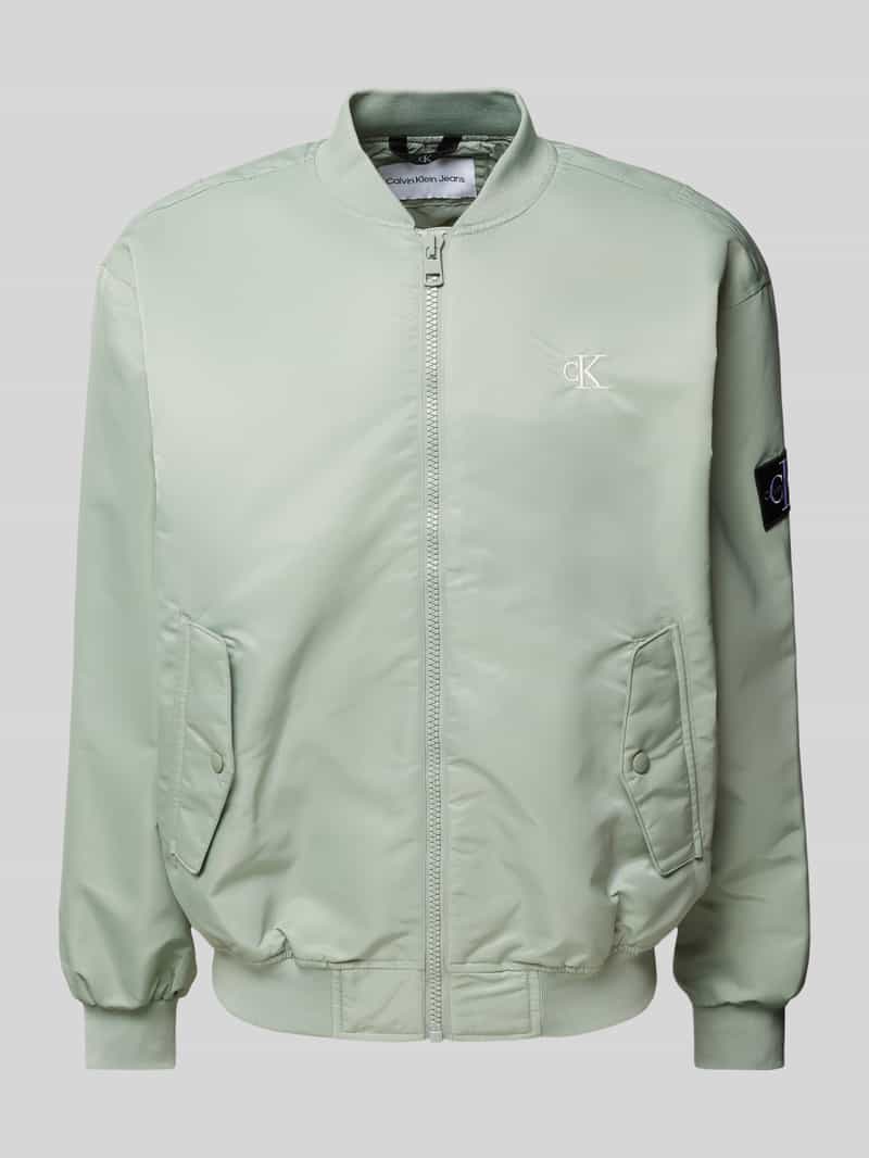Calvin Klein Jeans Bomberjack met labelstitching
