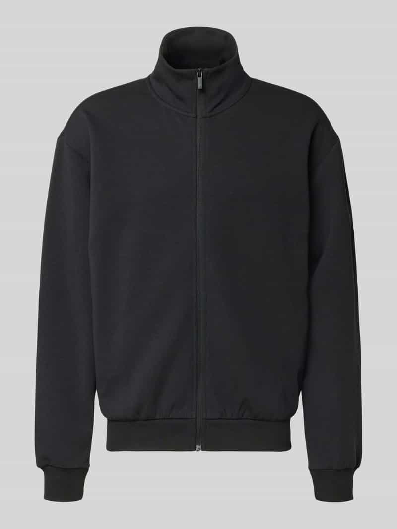 Loose fit sweatjack met modal en katoen-aandeel