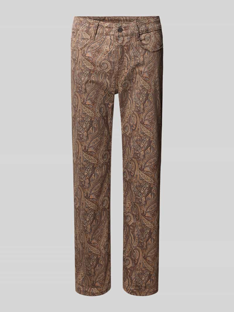 MAC straight fit jeans van mix van katoen en modal Model 'Dream Cropped'