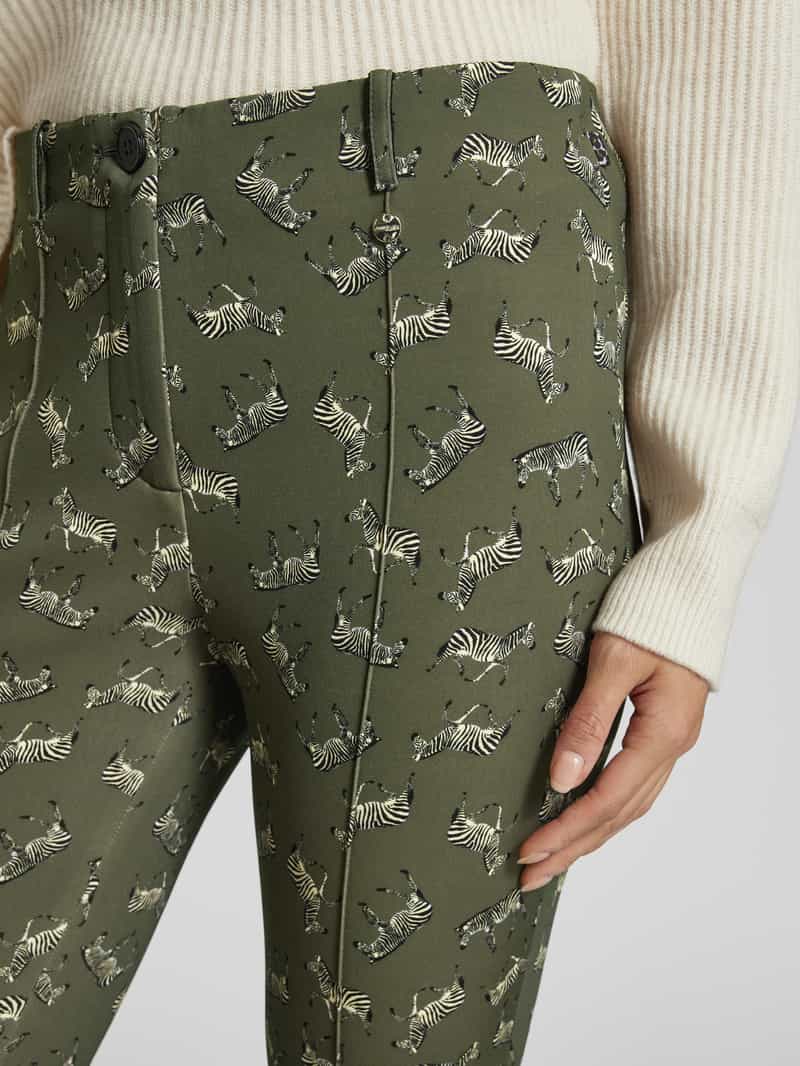 Marc Cain Stoffen broek met elastische band model 'SYDNEY'