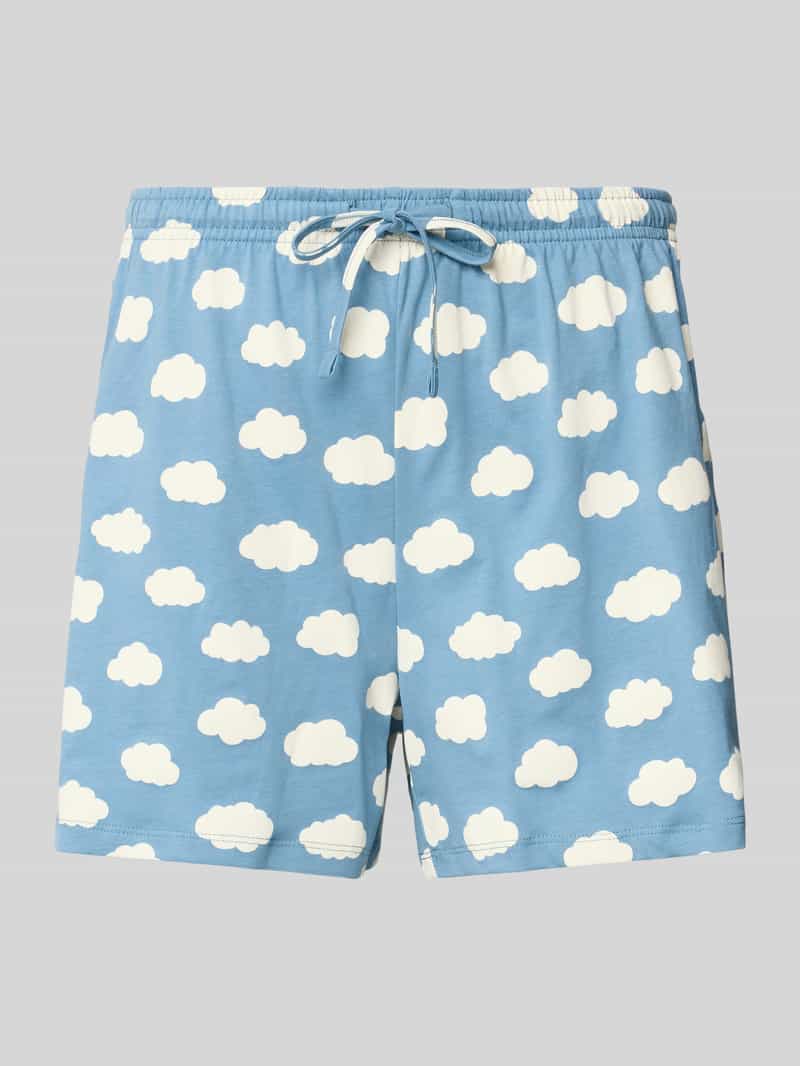Jake*s Casual Pyjamabroek met elastische band en tunnelkoord