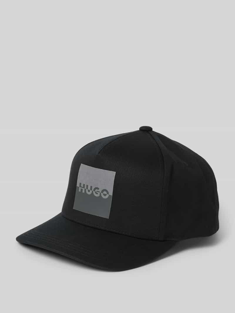 HUGO Baseballpet met labelprint model 'Marsel'