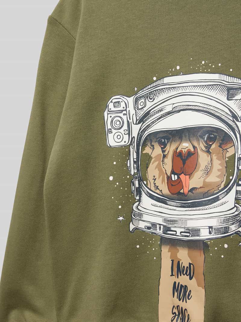 name it Sweatshirt met motiefprint model 'MOBANNO'