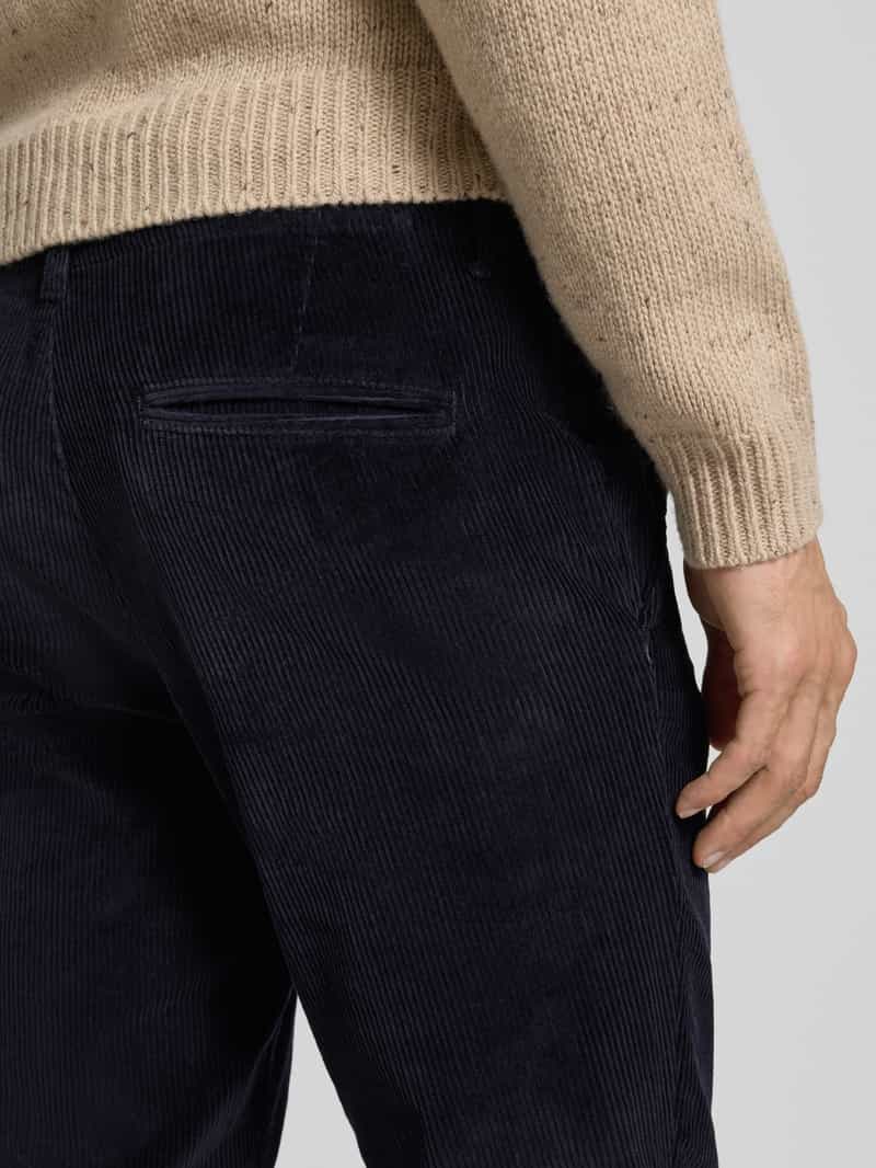jack & jones Slim fit stoffen broek in ribcordlook model 'Marco'