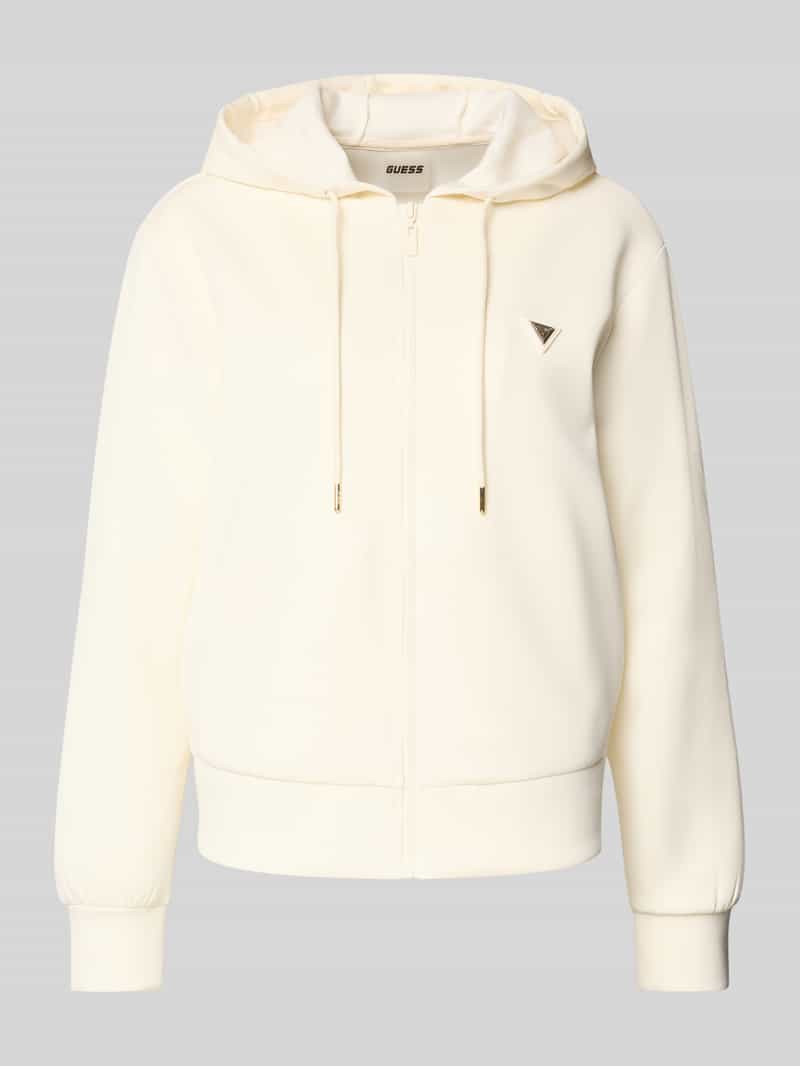 Guess Activewear Sweatjack met labelapplicatie