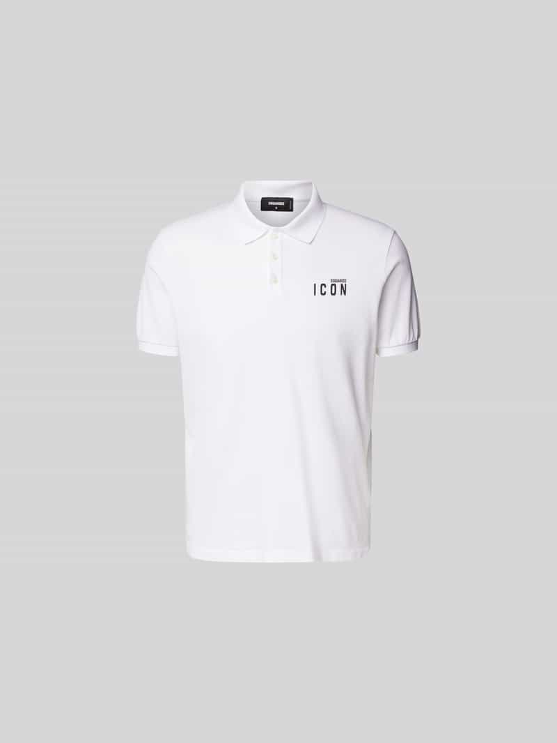 Poloshirt met labelprint