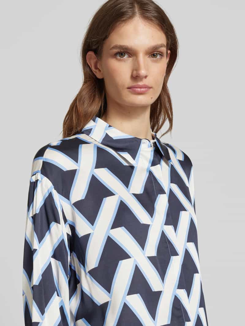 someday. Overhemdblouse met blinde knoopsluiting model 'Zitano'
