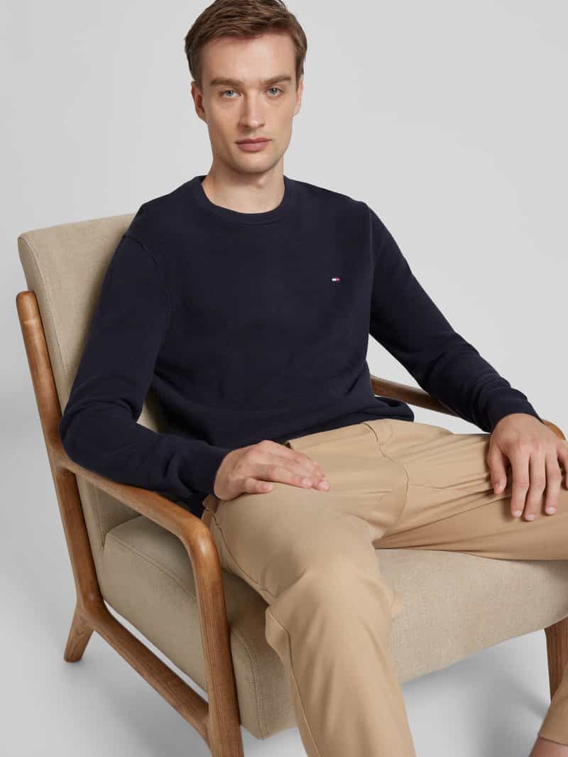 Tommy Hilfiger Gebreide pullover met ronde hals