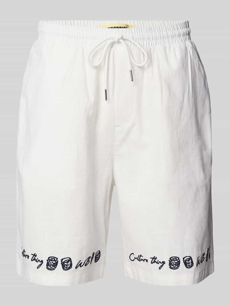 WOODBIRD Korte broek met elastische band model 'MING'