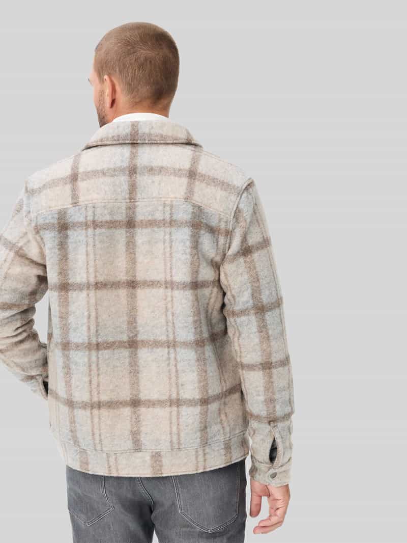 BRAX Regular fit overhemdjack van wolmix model 'Santiago'
