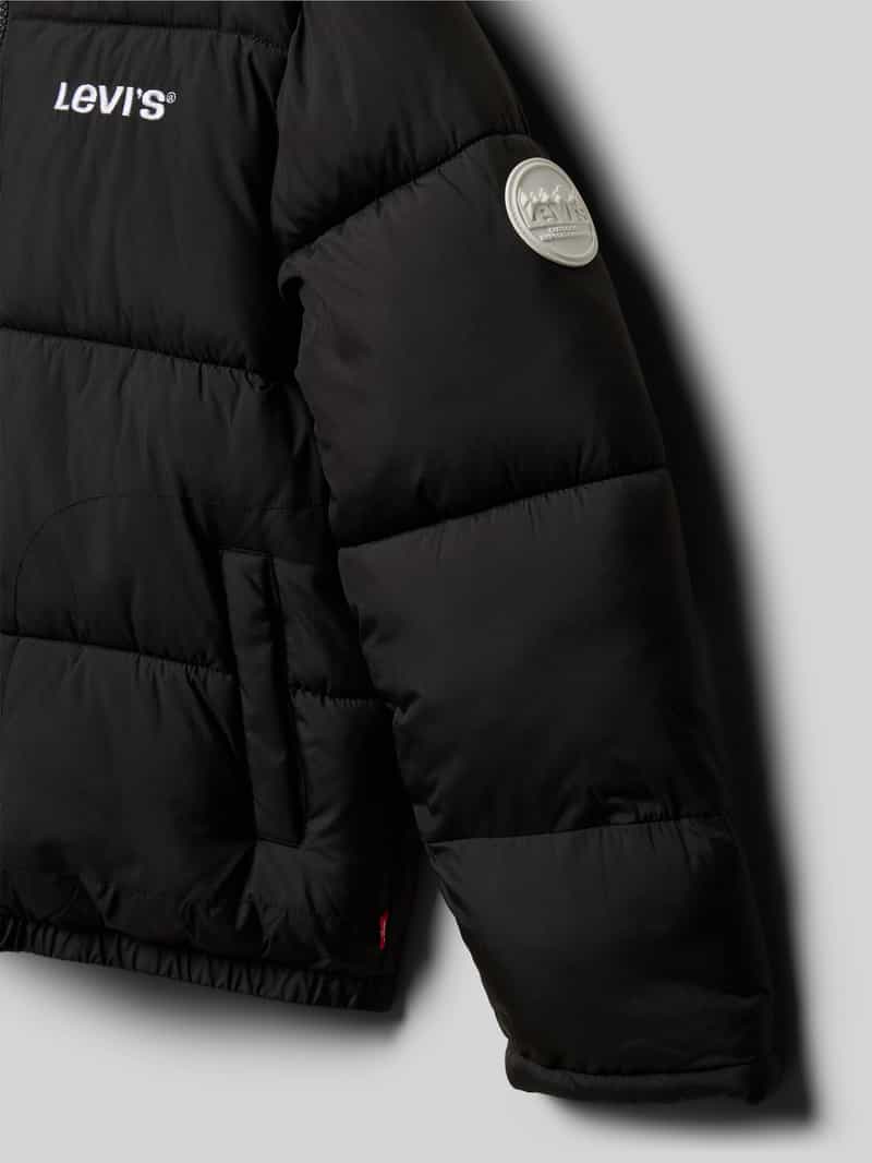 Levi s Kids Gewatteerd jack met labelstitching