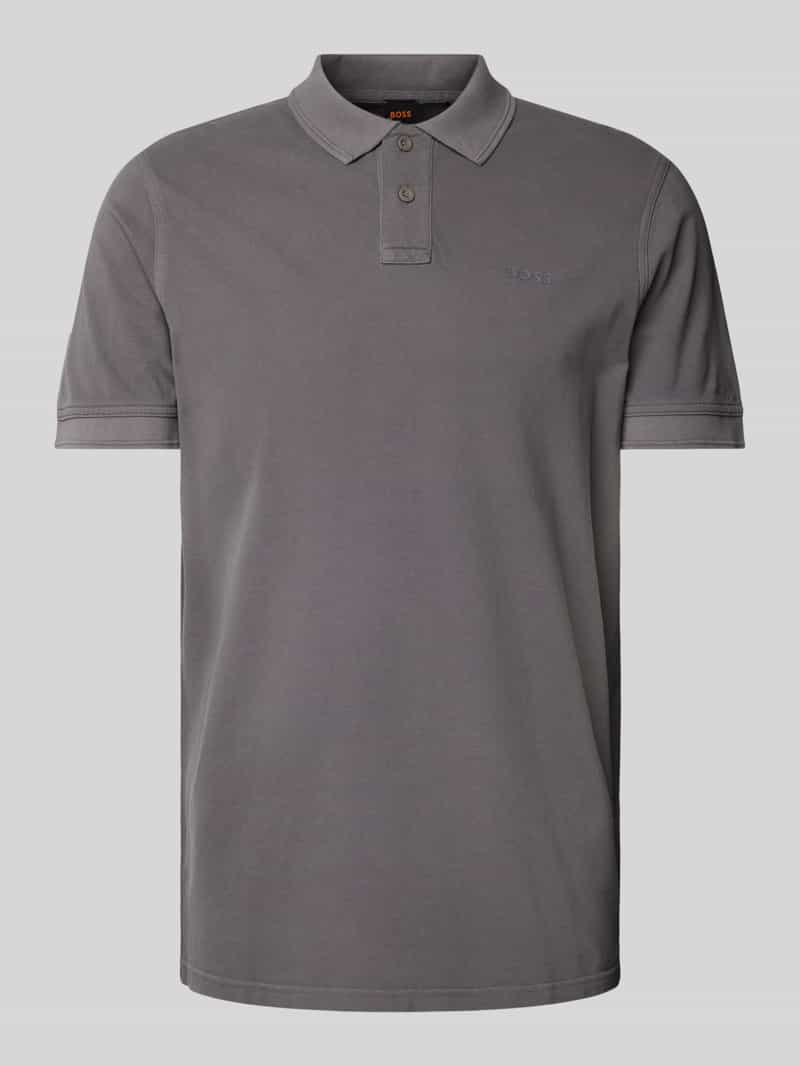 Boss Orange Regular fit poloshirt met labelprint model 'Prime'
