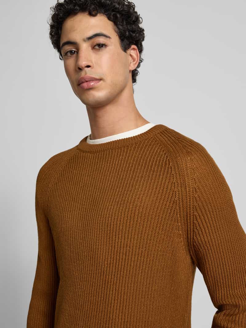 jack & jones Gebreide pullover met ronde hals model 'PANNEL'